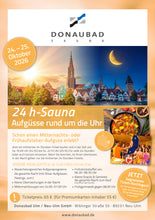 Lade das Bild in den Galerie-Viewer, Ticket für Veranstaltung: 24 Stunden Sauna (24. - 25.10.2026)
